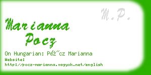 marianna pocz business card